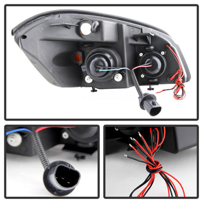 SPYDER Xtune Chevy Cobalt 05-10 Halo Projector Headlights Black PRO-JH-CCOB05-LED-BK 9027765
