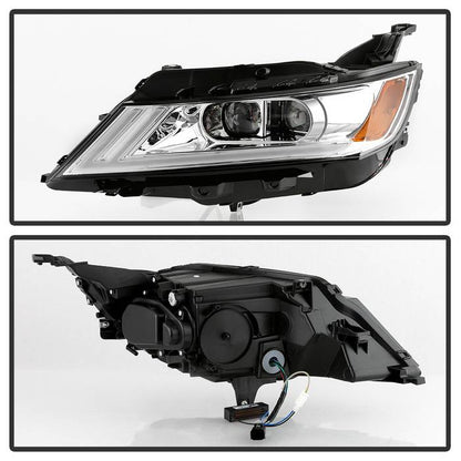 SPYDER xTune 14-18 Chevy Impala (Excl Limited) DRL Halogen Proj Headlights - Chrm (PRO-JH-CIM15-LB-C) 9042898
