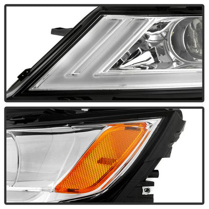 SPYDER xTune 14-18 Chevy Impala (Excl Limited) DRL Halogen Proj Headlights - Chrm (PRO-JH-CIM15-LB-C) 9042898