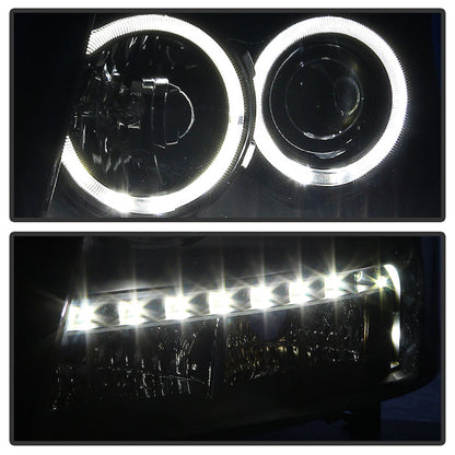 SPYDER Xtune Chevy Suburban 1500/2500 07-14 Halo Projector w/LED Headlights Black PRO-JH-CSUB07-LED-BK 9030291