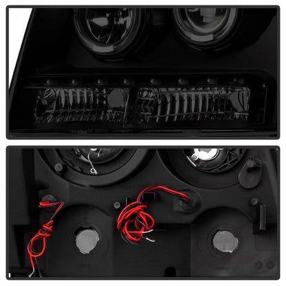 SPYDER Xtune Chevy Suburban 1500/2500 07-14 Halo Projector w/LED Headlights Smoked PRO-JH-CSUB07-LED-BSM 9030307