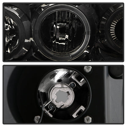 SPYDER Xtune Dodge Ram 1500 06-08 / Ram 2500/3500 06-09 Halo Projector Headlights Smoked PRO-JH-DR06-LED-SM 9028342