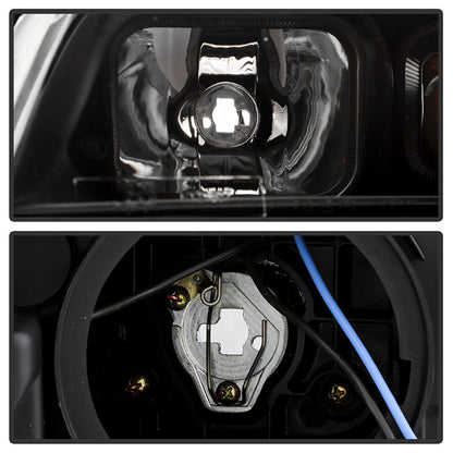 SPYDER xTune 13-16 Ford Escape LED Light Bar Halogen Proj Headlights - Blk Smoke (PRO-JH-FESCA13-LB-BSM) 9042911