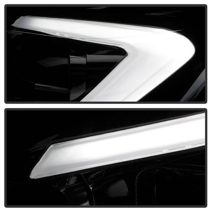 SPYDER xTune 13-16 Ford Escape 13-16 LED Light Bar Halogen Proj Headlights - Chrome (PRO-JH-FESCA13-LB-C) 9042928