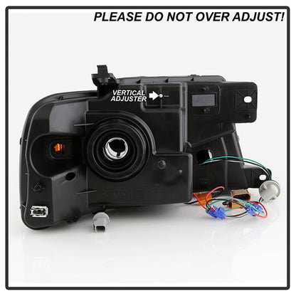 SPYDER xTune 04-08 Ford F150 S/B LED Sig w/DRL Crystal Headlights - Chrome (PRO-JH-FF15004-LED-SB-C) 9950209