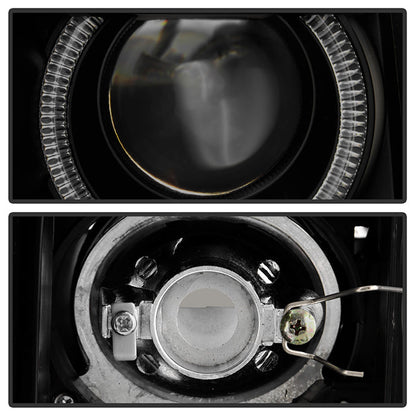 SPYDER Xtune Ford F150 09-14 Projector Headlights Halogen Model LED Halo Black Smoke PRO-JH-FF15009-CFB-BSM 9032233