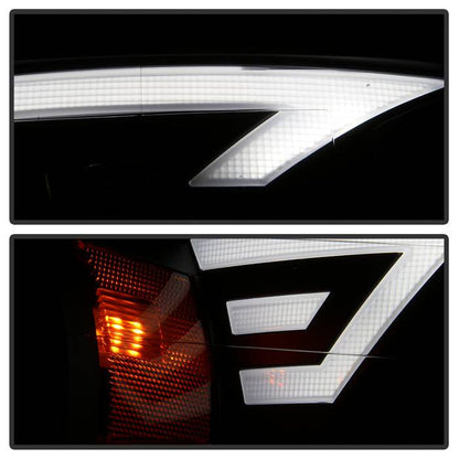 SPYDER xTune 15-17 Ford F-150 DRL LED Light Bar Projector Headlights - Black Smoke (PRO-JH-FF15015-LB-BSM) 9042942