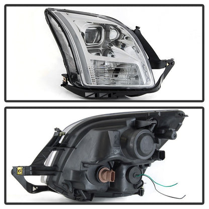 SPYDER xTune 06-09 Ford Fusion Light Bar DRL Projector Headlights - Chrome (PRO-JH-FFU06-LB-C) 9042126