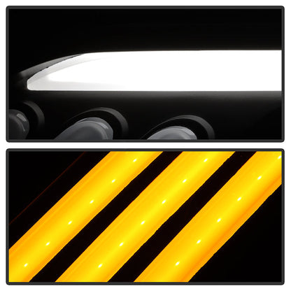 SPYDER xTune 10-12 Ford Fusion Projector Headlights - Light Tube DRL - Black (PRO-JH-FFU10-LB-BK) 9041778