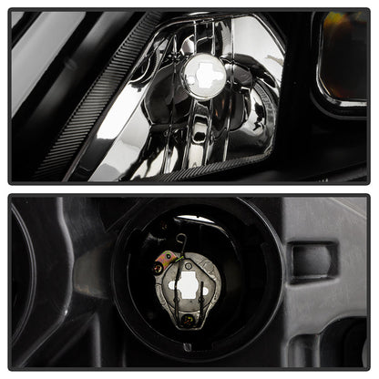 SPYDER xTune 10-12 Ford Fusion Projector Headlights - Light Tube DRL - Black (PRO-JH-FFU10-LB-BK) 9041778