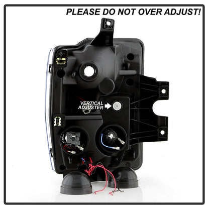 SPYDER Xtune Ford F250/350/450 Super Duty 08-10 Projector Headlights LED Halo Black PRO-JH-FS08-LED-BK 5076267