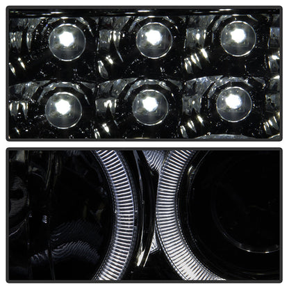SPYDER Xtune Ford F250/350/450 Super Duty 08-10 Projector Headlights LED Halo Smoke PRO-JH-FS08-LED-SM 5076281