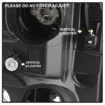 SPYDER Xtune Ford Super Duty 11-16 Projector Headlights Light Bar Drl Black PRO-JH-FS11-LBBRL-BK 9034923