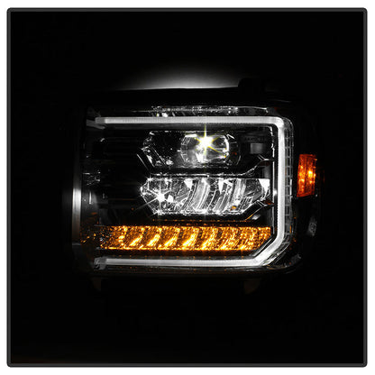 xTune GMC Sierra 1500 14-15 Sierra 2500 3500 15-17 Headlight Halogen Mdls- Chrome PRO-JH-GS14-FLED-C 9050114