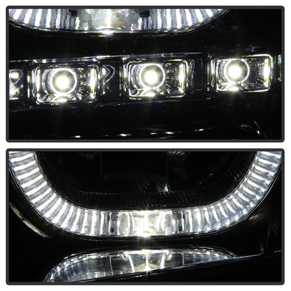 SPYDER Xtune GMC Sierra 1500/2500/3500 07-13 Projector Headlights LED Halo- Chrome PRO-JH-GSIE07-CFB-C 9032288