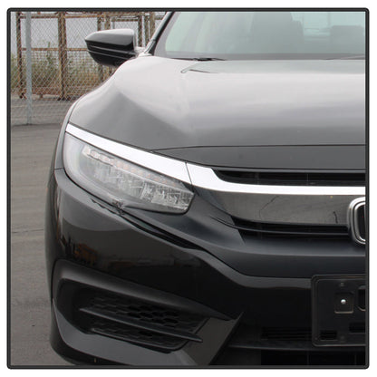 SPYDER xTune 16-18 Honda Civic (Excl Touring) OEM LED Headlights (LED High/Low Beams) (PRO-JH-HC16-OELED-C) 9043178