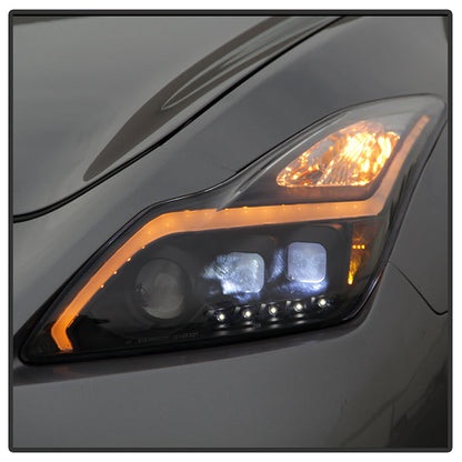 SPYDER xTune Infiniti G37 Coupe (non-AFS) 08-15 Projector Headlights - Black PRO-JH-IG3708-2D-LB-BK 9039331
