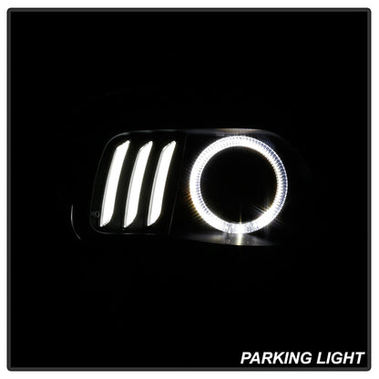 SPYDER xTune 14-17 Jeep Cherokee Halogen Model Only LED Light Bar Proj Headlights - Blk - PRO-JH-JC14-LB-BK 9047183