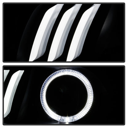 SPYDER xTune 14-17 Jeep Cherokee Halogen Model Only LED Light Bar Proj Headlights - Blk - PRO-JH-JC14-LB-BK 9047183