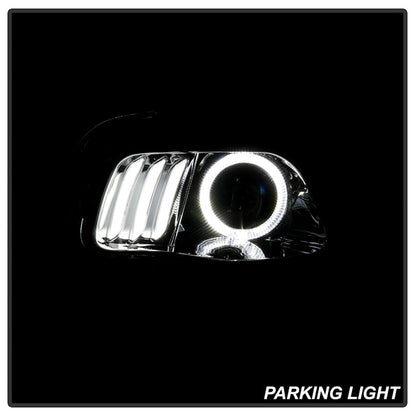 SPYDER xTune 14-17 Jeep Cherokee Halogen Model Only LED Light Bar Proj Headlights - Chro - PRO-JH-JC14-LB-C 9047190
