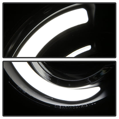 SPYDER xTune 15-17 Jeep Renegade Light Bar DRL Projector Headlights -Black (PRO-JH-JREN-LBDRL-BK) 9039720