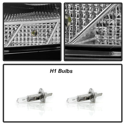 SPYDER Xtune Lexus GS300/GS400/GS430 98-05 Halogen Only Halo Projector Headlights Chrome PRO-JH-LGS98-LED-C 9027833