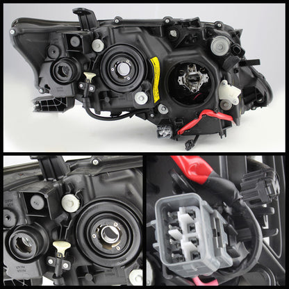 SPYDER Xtune Lexus Rx 10-12 OE Projector Headlights (w/AFS. Hid Fit) Black PRO-JH-LRX10-AFS-AM-BK 5075840