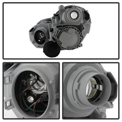 SPYDER Xtune Mercedes W203 C Class Sedan 01-05 Projector Headlights -Chrome PRO-JH-MBW203-C 9029783
