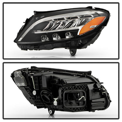 SPYDER 19-21 Mercedes C300 LED Non-AFS 7 Pin OE Left Projector Headlight (PRO-JH-MBW20519-LED-OE-L) 9959158
