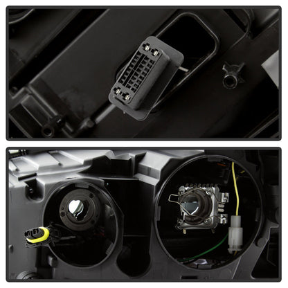 SPYDER xTune 07-09 Mercedes-Benz S-Class (W221) LED Projector Headlights - Black PRO-JH-MBW22107-HID-BK 9937071