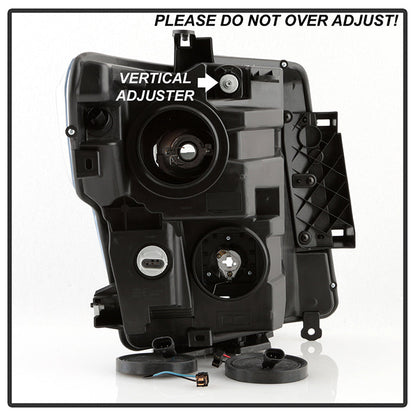 Xtune Nissan Titan (Halogen Only) 06-20 Projector Headlights Black PRO-JH-NTI16-LBBRL-BK 9049224