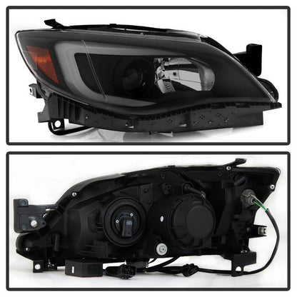 SPYDER xTune Subaru Impreza WRX Halogen Only 08-14 Projector Headlights Black Smoked PRO-JH-SI08-LBDRL-BSM 9039386