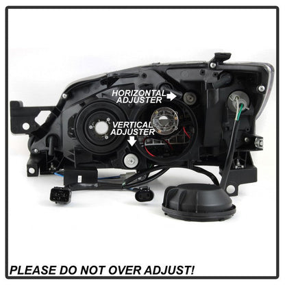 SPYDER xTune Subaru Impreza WRX Halogen Only 08-14 Projector Headlights Black Smoked PRO-JH-SI08-LBDRL-BSM 9039386