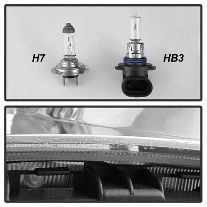 SPYDER xTune Subaru Impreza WRX Halogen Only 08-14 Projector Headlights - Chrome PRO-JH-SI08-LBDRL-C 9039362