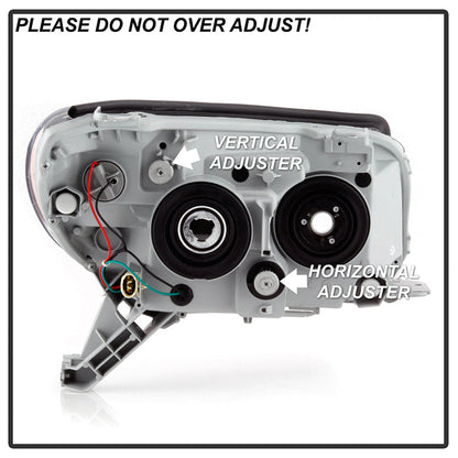 Xtune Toyota 4Runner 06-09 LED Light Bar Projector Headlights - Chrome 9046865