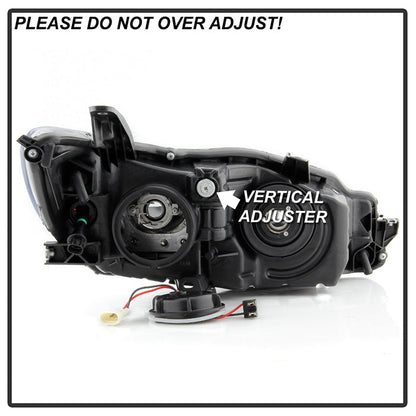 SPYDER xTune 15-17 Toyota Camry Halo Model Only LED Light Bar Proj Headlights - Blk - PRO-JH-TCAM15-LB-BK 9047237