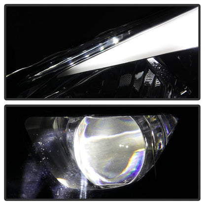 SPYDER xTune 14-16 Toyota Corolla w/LED DRL (OE Style) Headlights - Black w/ Chrome (PRO-JH-TCOL14-LED-BK) 9950605