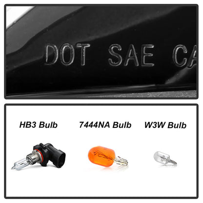 SPYDER xTune 14-16 Toyota Corolla w/LED DRL (OE Style) Headlights - Black w/ Chrome (PRO-JH-TCOL14-LED-BK) 9950605
