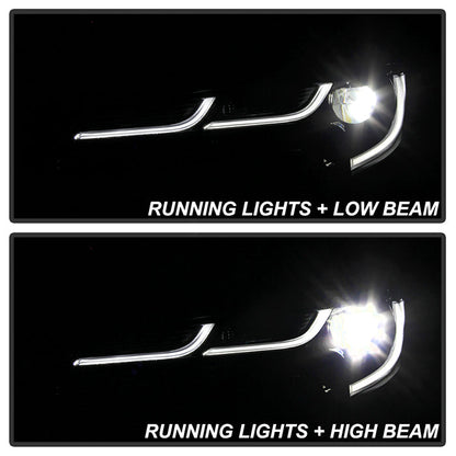 xTune US Built Toyota Corolla 18-20 L LE LED Proj Headlights-SE Style Black PRO-JH-TCOL20LUS-LED-BK 9949326