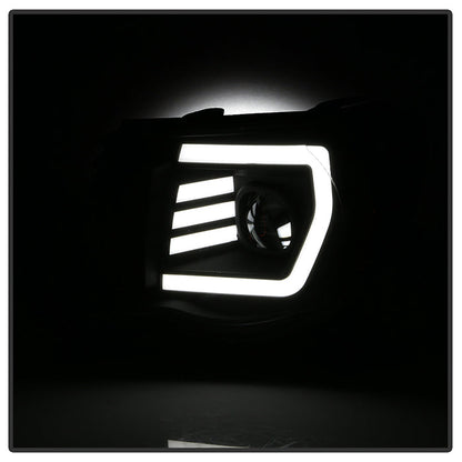 xTune Toyota Tacoma 05-11 LED Light Bar Projector Headlights - Black PRO-JH-TT05-LB-BK 9050145