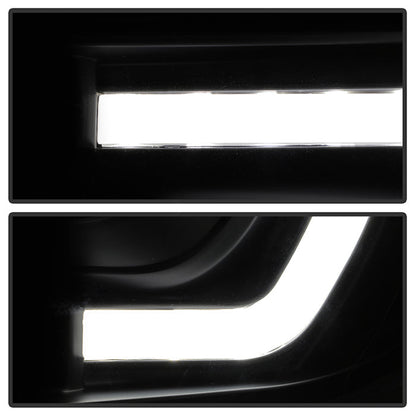 SPYDER xTune Toyota Tacoma 12-15 Headlights - Light Bar DRL - Black PRO-JH-TTA12-LBDRL-BK 9037542