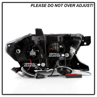 xTune Toyota Tacoma 2016-2019 TRD LED DRL Projector Headlights- Black PRO-JH-TTA16-FLED-TRD-BK 9050084