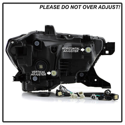 SPYDER Xtune 16-22 Toyota Tacoma Full LED w/DRL Headlight - Black (PRO-JH-TTA20-FLED-AM-BK) 9953354