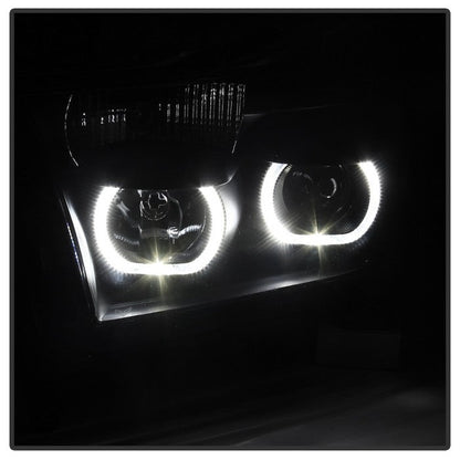 SPYDER Xtune Toyota Tundra 07-13 Projector Headlights Eliminates AFS LED Halo Smoked PRO-JH-TTUN07-CFB-BSM 9032318