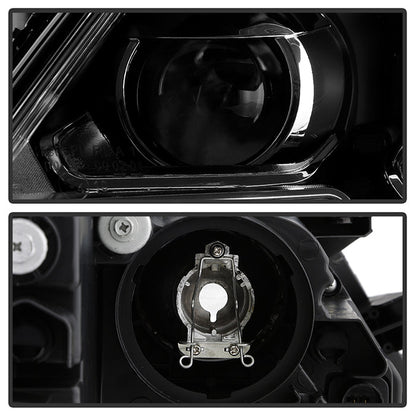 SPYDER xTune Volkswagen Jetta 11-14 Halogen Model Only DRL Projector Headlights - Black PRO-JH-VJ11-DRL-BK 9036675
