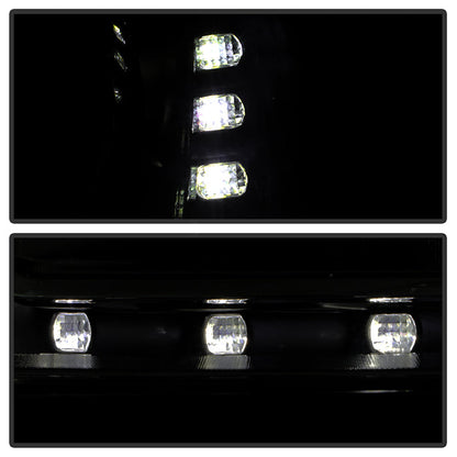 SPYDER xTune Volkswagen Jetta 11-14 DRL Projector Headlights - Black Smoked PRO-JH-VJ11-DRL-BSM 9036682