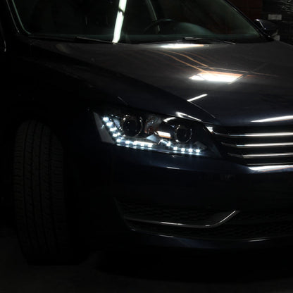 SPYDER Xtune Volkswagen Passat 12-14 OE Projector Headlights Not Compatible w/ Hid Black PRO-JH-VP12-NA-BK 9933448