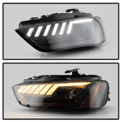 Spyder 13-16 Audi A4/S4 HID Model Only High-Power LED Headlights - Black PRO-YD-AA413HIDAP-BK 5088352