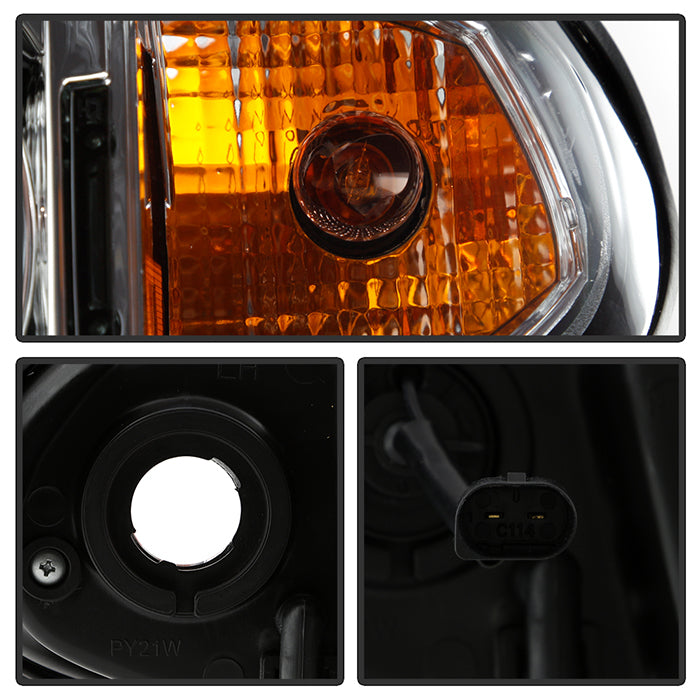 Spyder BMW E46 3-Series 02-05 4DR Projector Headlights 1PC LED Halo Chrm PRO-YD-BMWE4602-4D-AM-C 5042408
