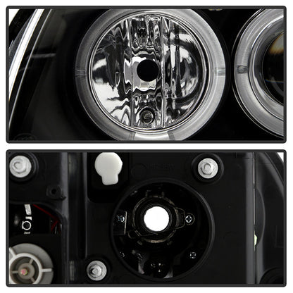 Spyder BMW E87 1-Series 08-11 Projector Headlights LED Halo Black High H1 Low H7 PRO-YD-BMWE87-HL-BK 5008985
